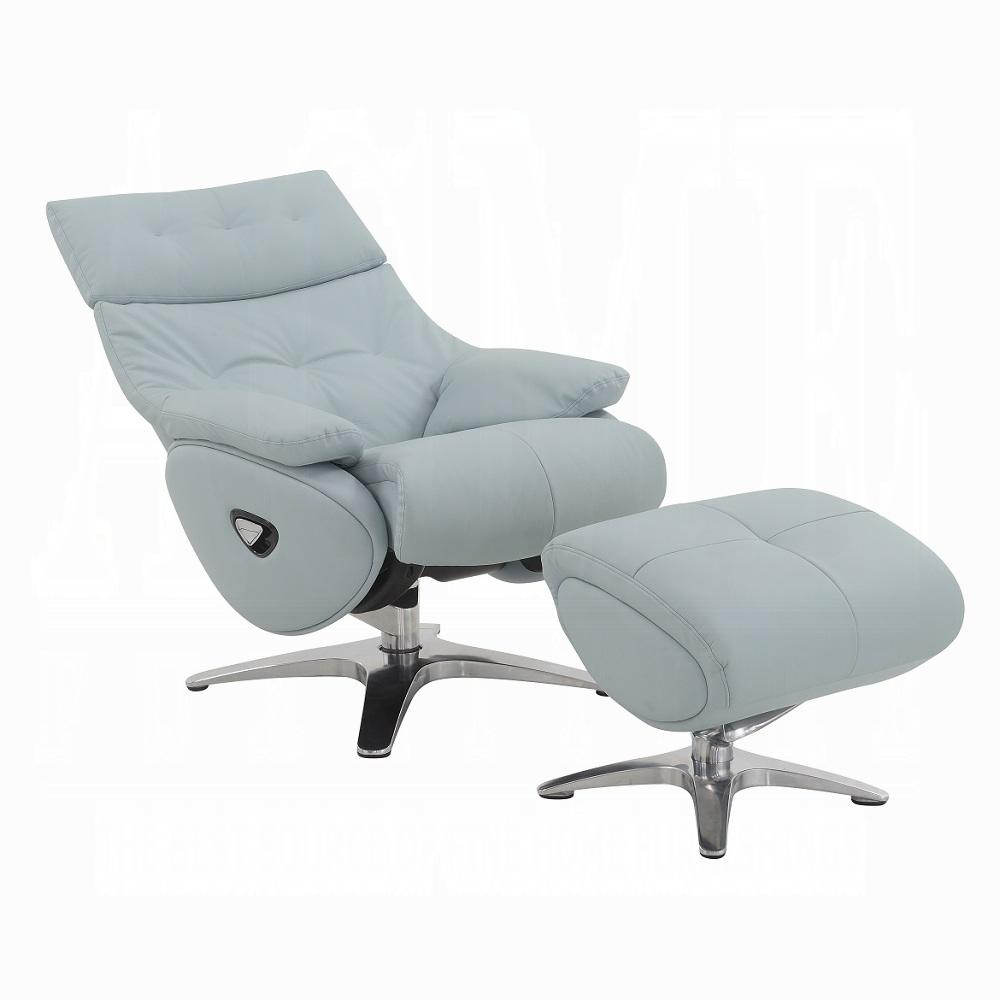 

    
AC02990-C Contemporary Babyblue Metal Recliner Chair Set 2PCS Acme Janella AC02990
