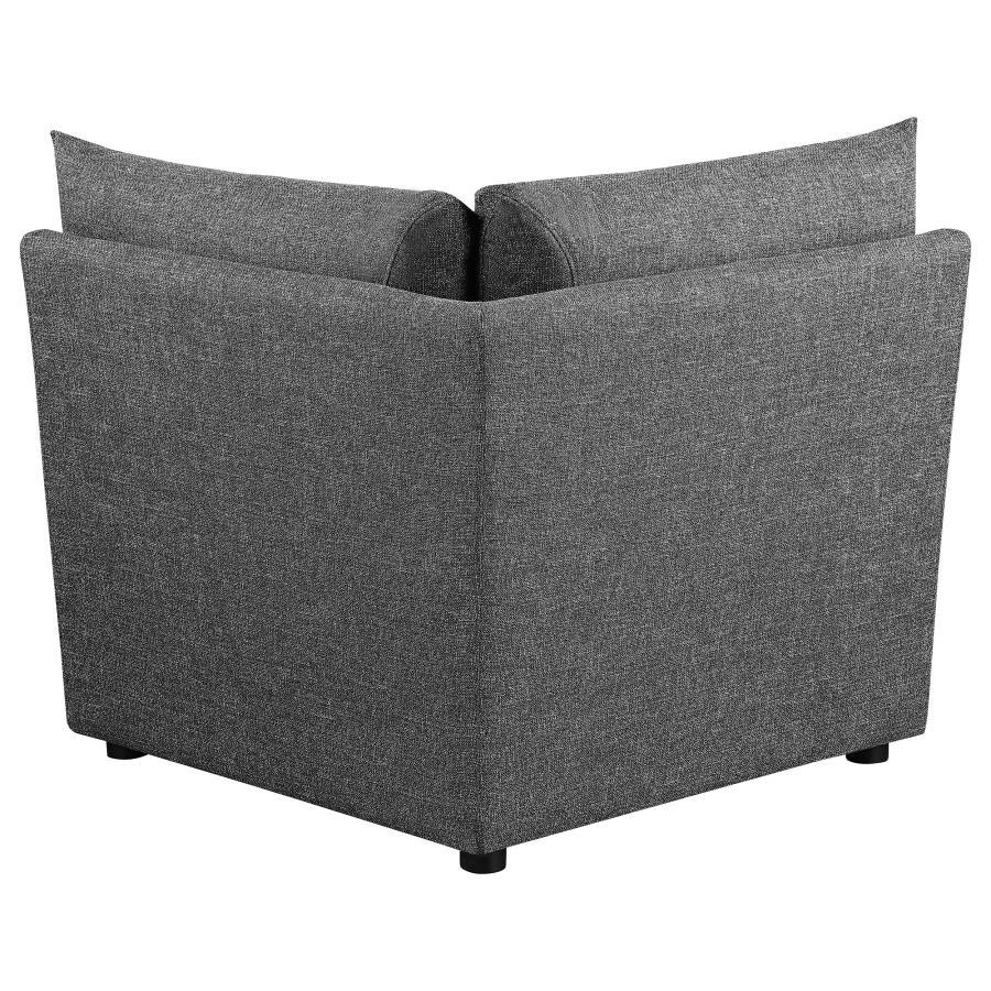 

    
551682-CC Contemporary Barely Black Wood Modular Corner Chair Coaster Sasha 551682
