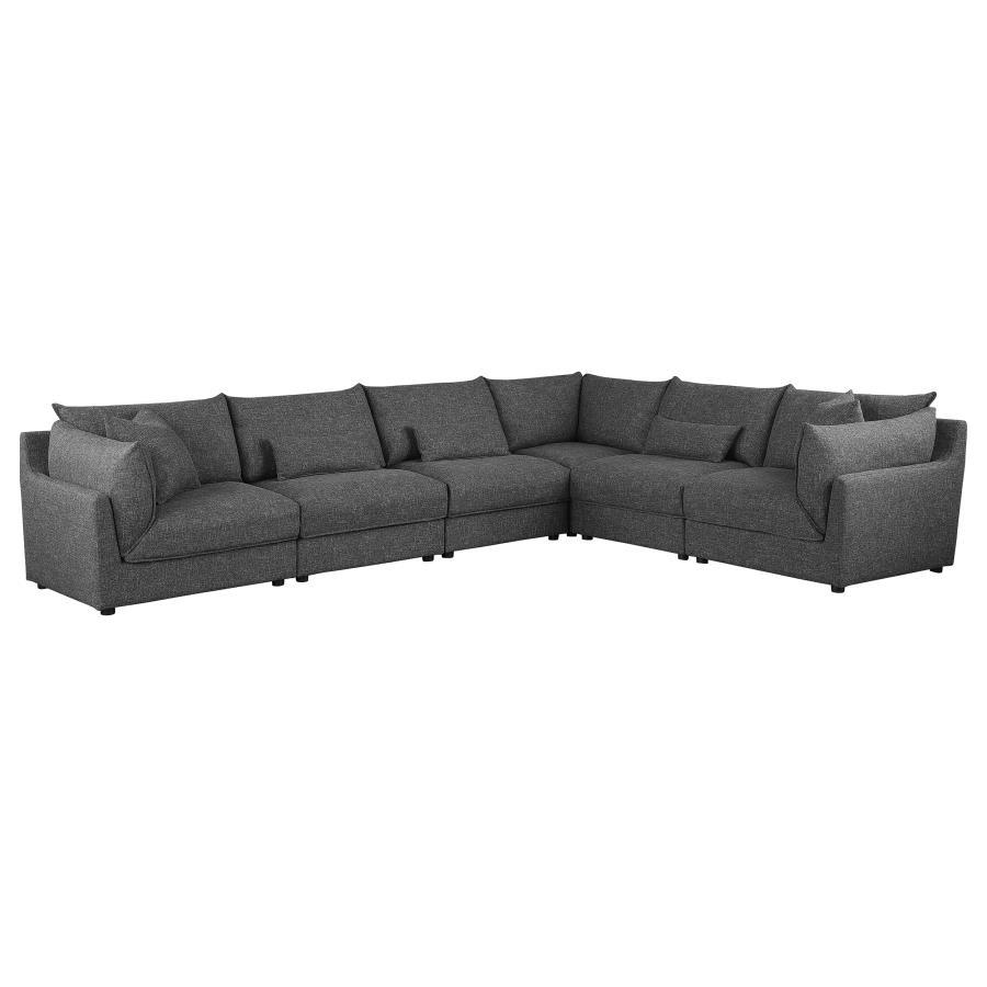 

    
Contemporary Barely Black Wood Modular Sectional Sofa Coaster Sasha 551681-SET
