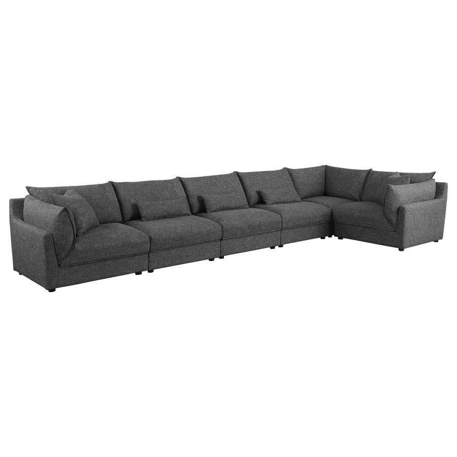 

    
 Order  Contemporary Barely Black Wood Modular Sectional Sofa Coaster Sasha 551681-SET
