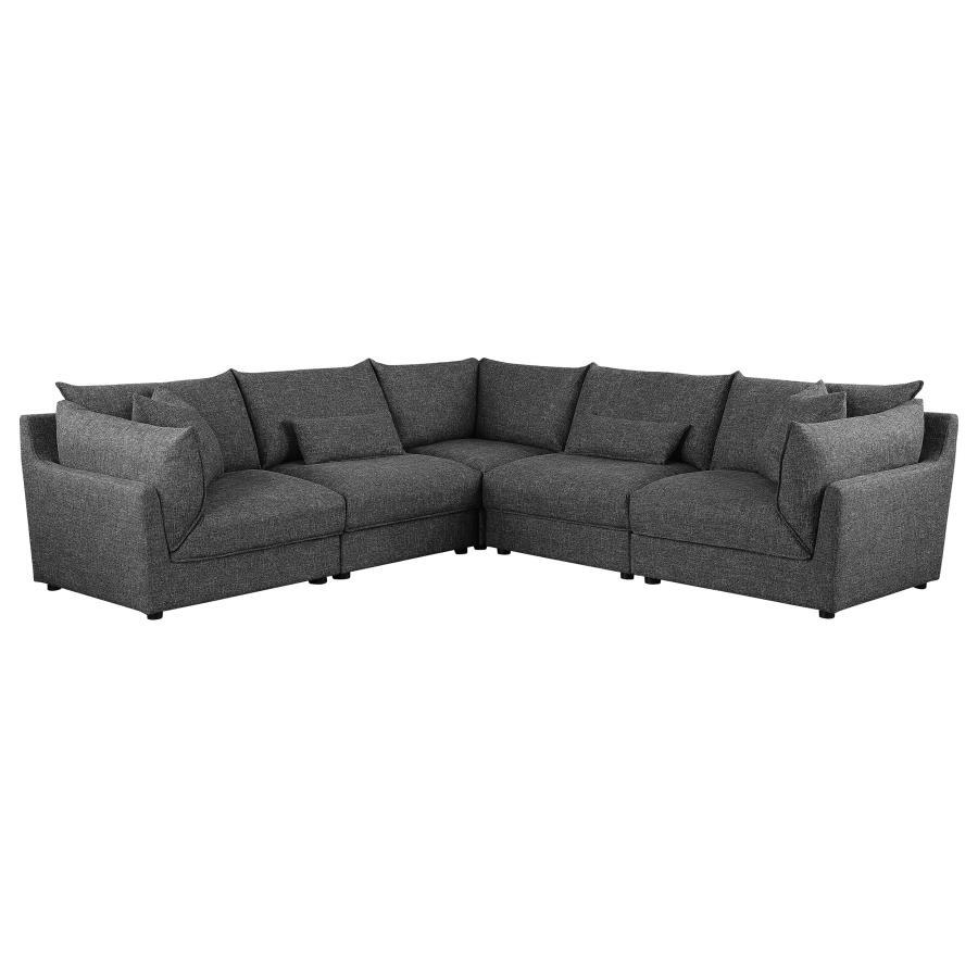 

    
Contemporary Barely Black Wood Modular Sectional Sofa Coaster Sasha 551681-SETA
