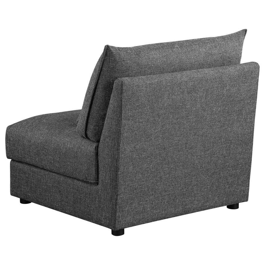 

    
 Photo  Contemporary Barely Black Wood Modular Sectional Sofa Coaster Sasha 551681-SETB
