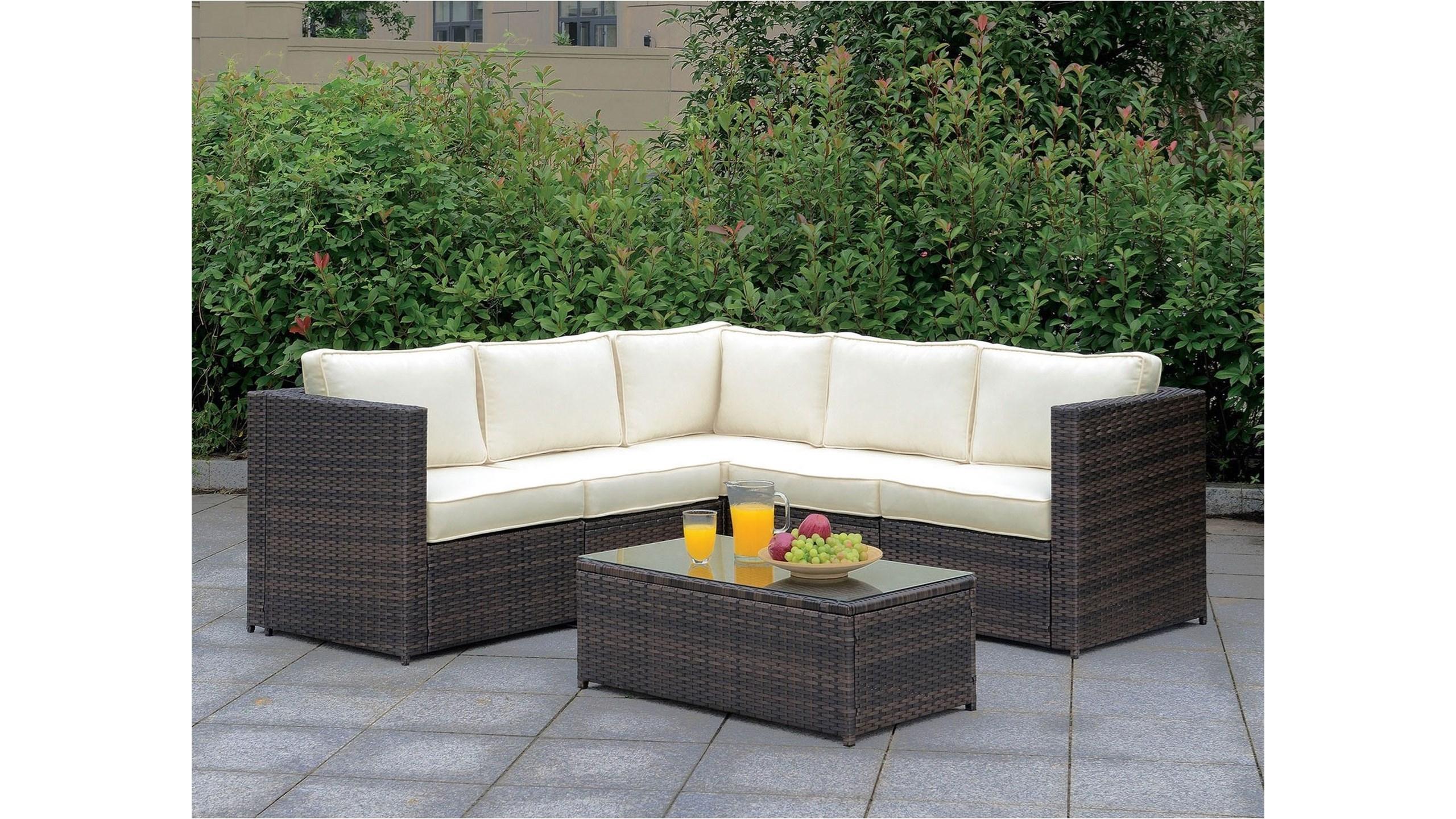 

    
Furniture of America CM-OS2136-H Ilona Patio Sectional Brown CM-OS2136-H
