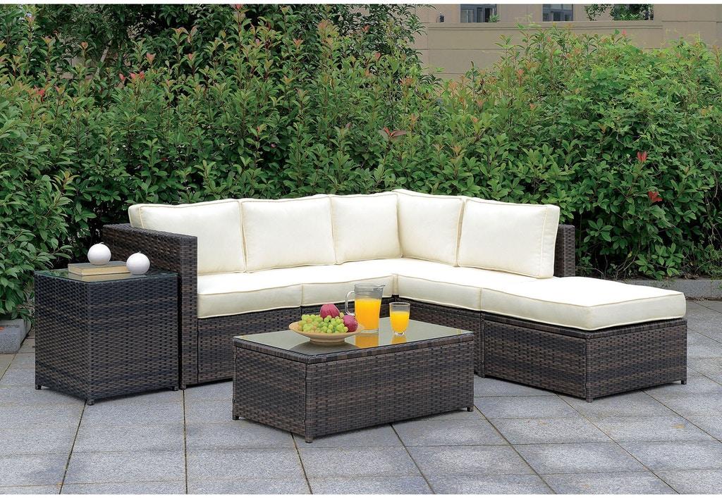 

                    
Furniture of America CM-OS2136-H Ilona Patio Sectional Brown Polyester Purchase 
