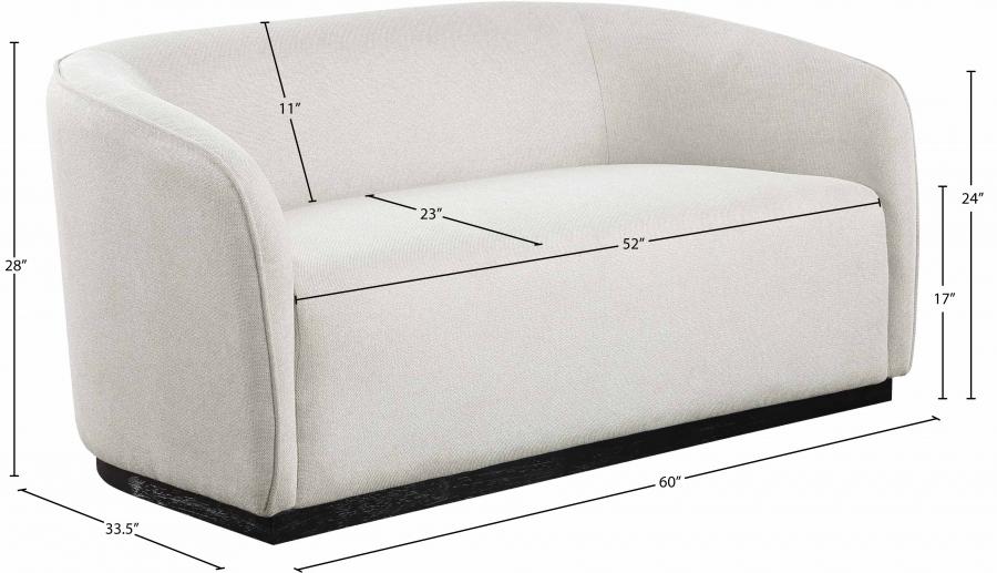 

    
675Beige-S-3PCS Meridian Furniture Living Room Set
