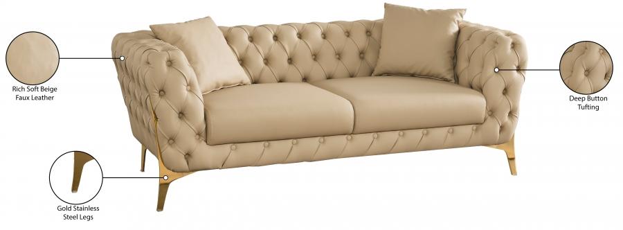 

    
682Beige-L Contemporary Beige Engineered Wood Loveseat Meridian Furniture Aurora 682Beige-L
