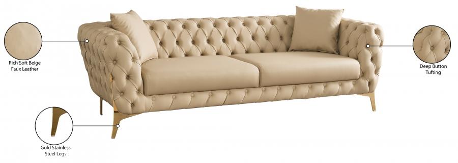 

                    
Buy Contemporary Beige Engineered Wood Sofa Meridian Furniture Aurora 682Beige-S
