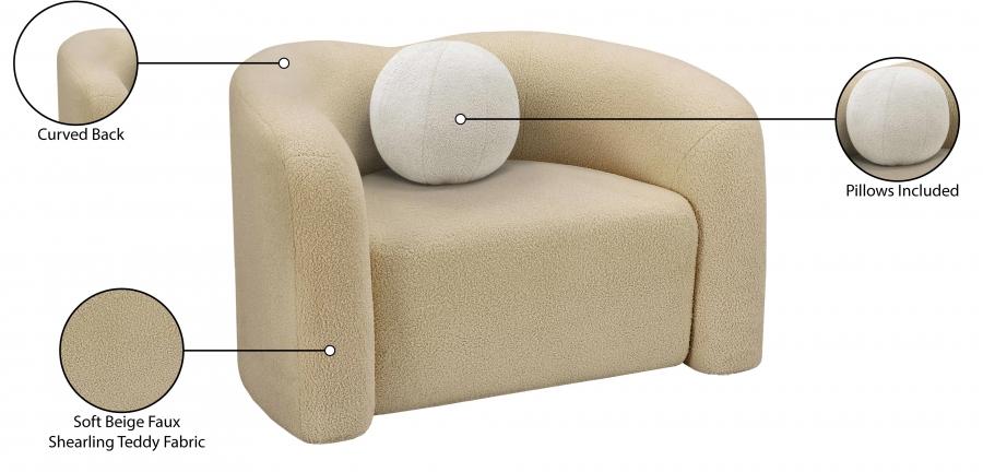 

                    
Buy Contemporary Beige Eucalyptus Wood Chair Meridian Furniture Kali 186Beige-C
