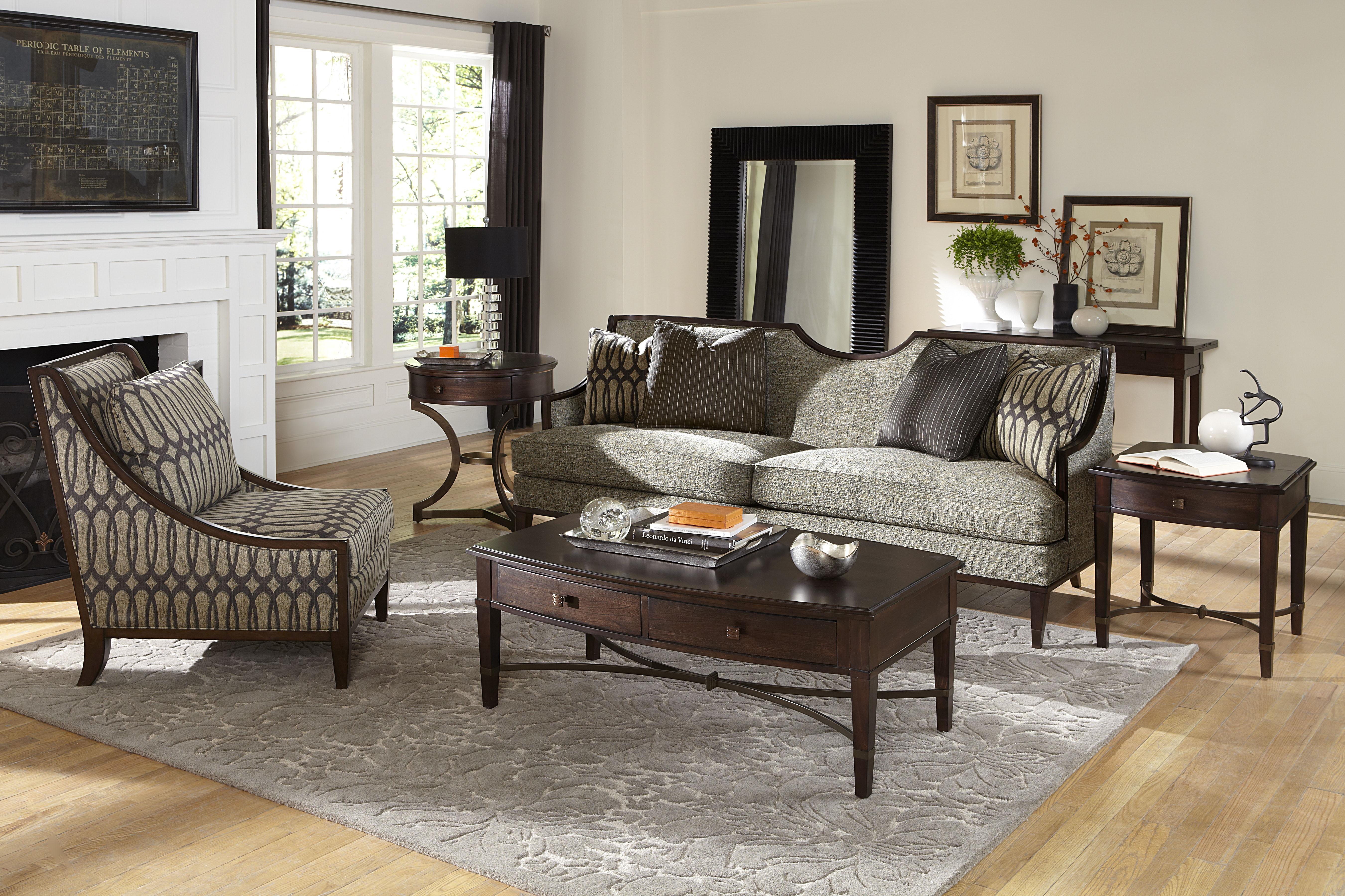 

    
Traditional Brown Accent Chair w/ Accent Pillow by A.R.T. Furniture Harper Intrigue
