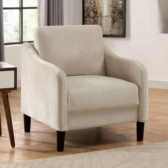 

    
Contemporary Beige Flannelette Arm Chair Furniture of America CM6496BG-CH Kassel
