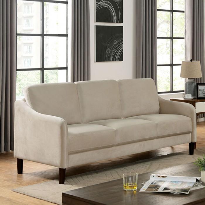 

    
Contemporary Beige Flannelette Living Room Set 3pcs Furniture of America Kassel
