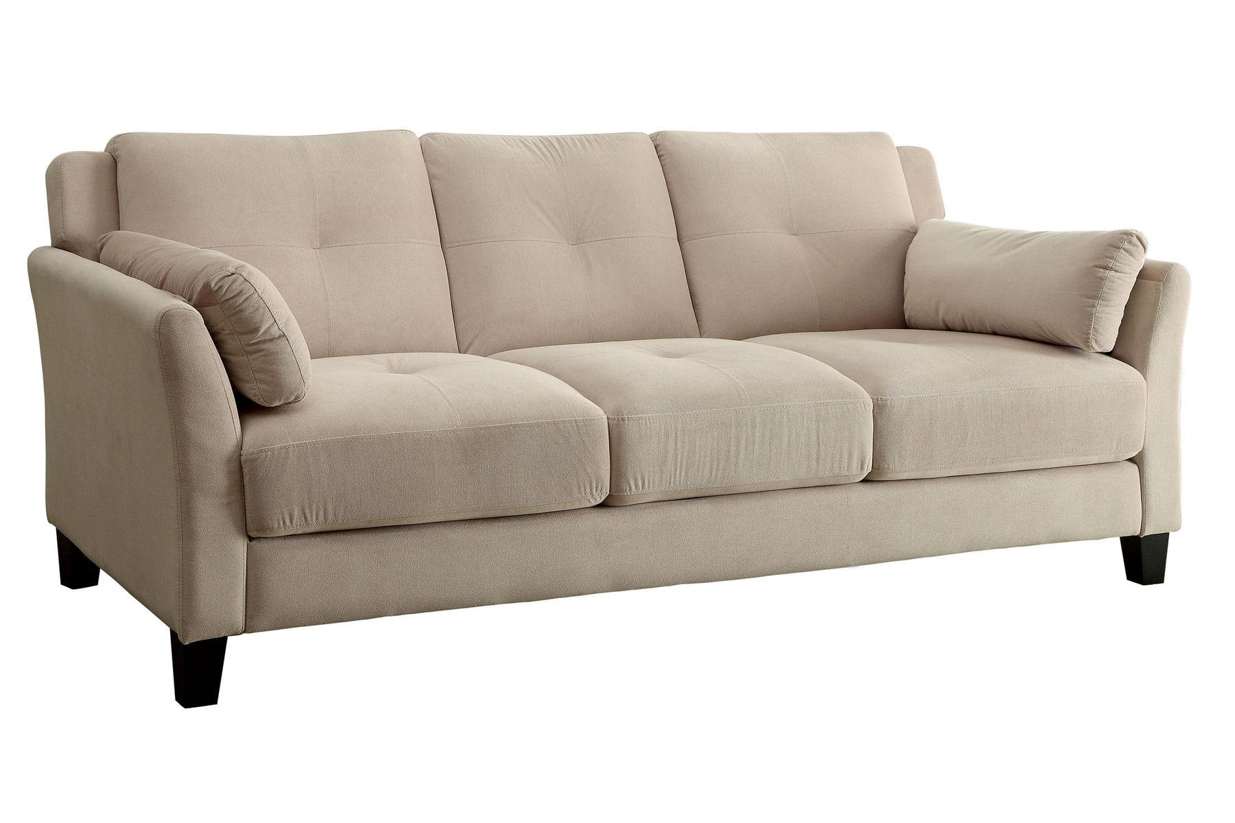 

    
Contemporary Beige Flannelette Sofa and Loveseat Furniture of America Ysabel
