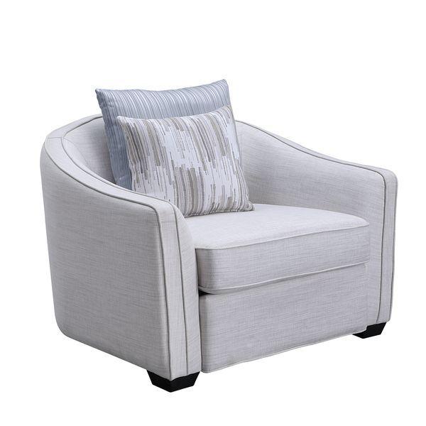 

    
Contemporary Beige Linen Chair by Acme Mahler II LV00487
