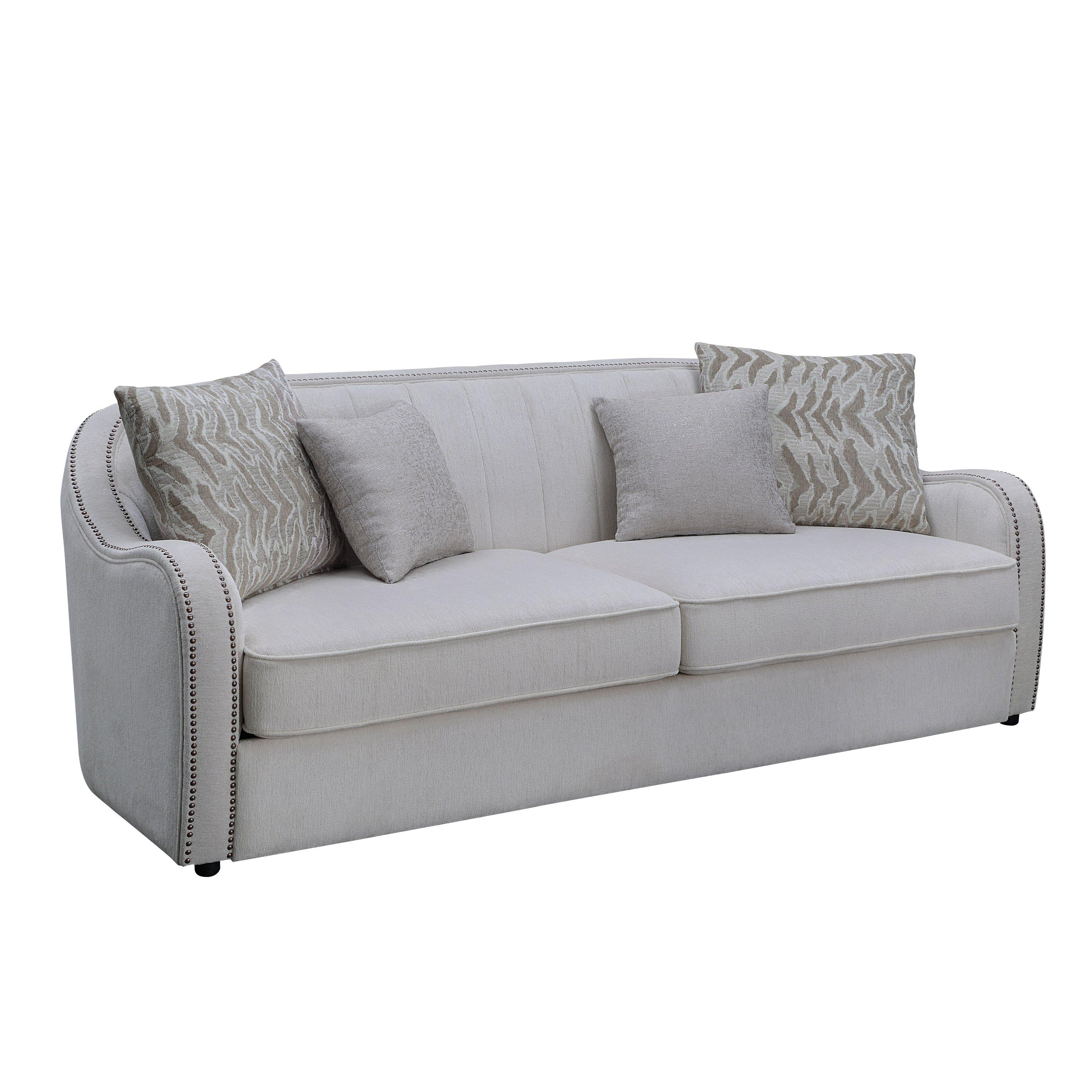 

    
Contemporary Beige Linen Sofa by Acme Mahler LV00578
