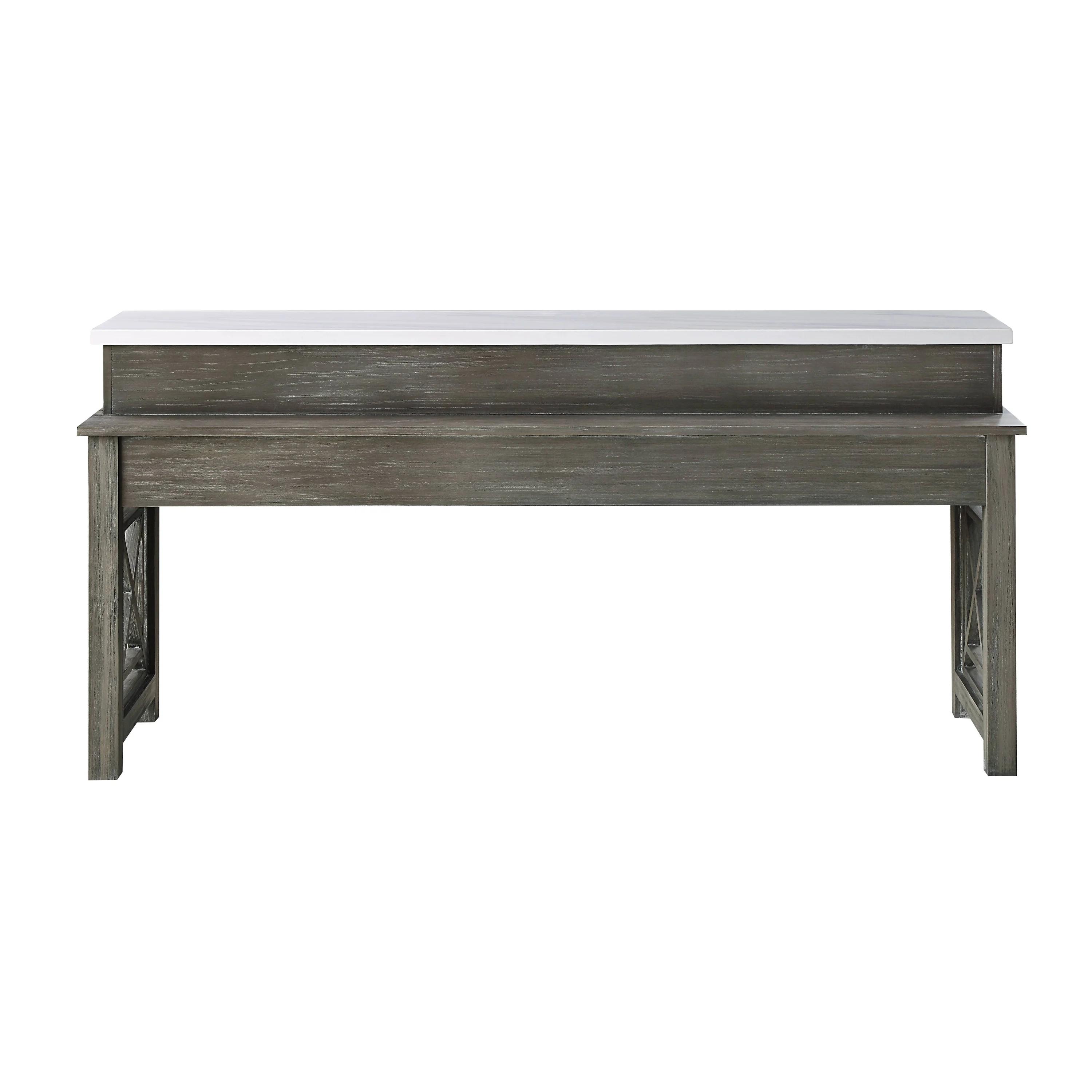 

    
Acme Furniture Wandella Dining Table Set Gray DN00088-4pcs
