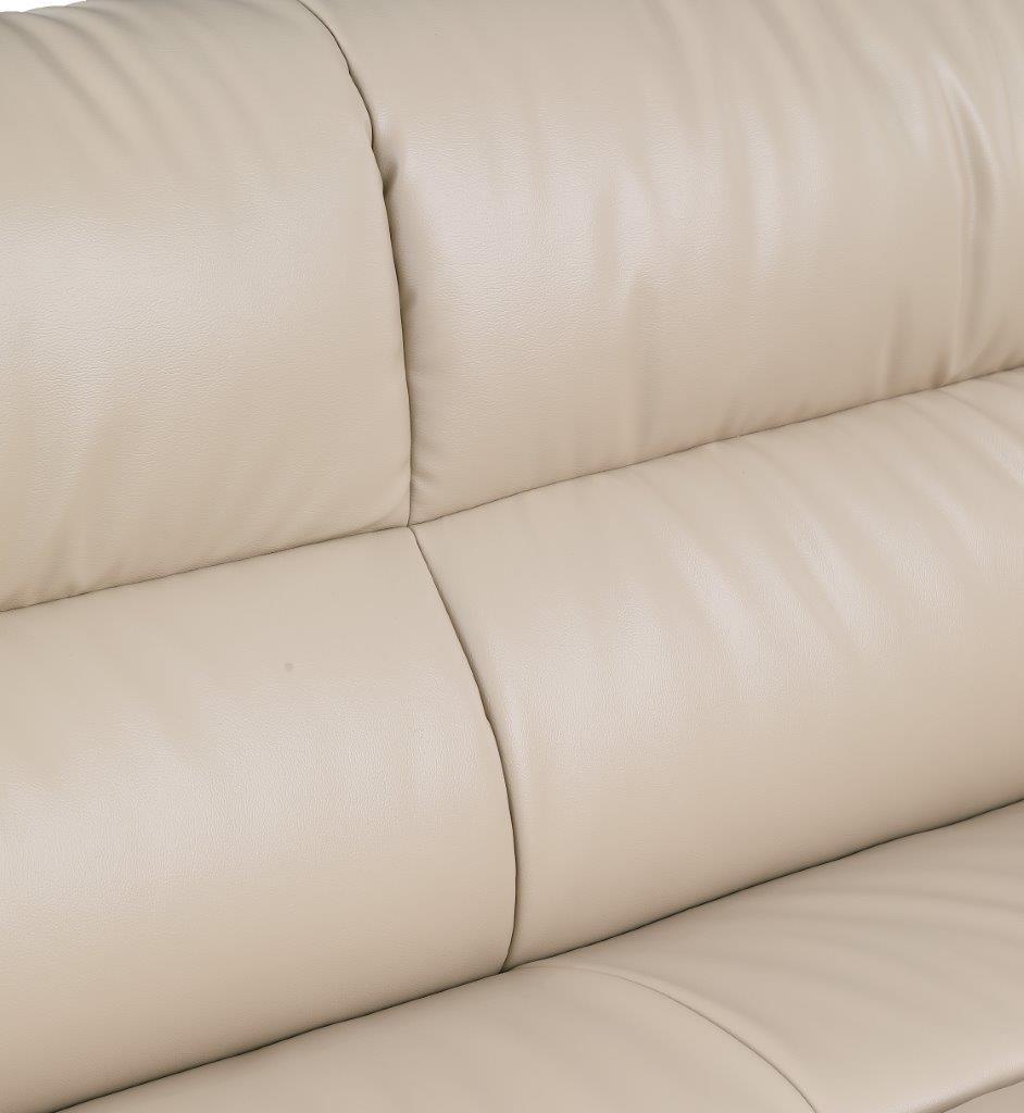 

        
00083398859399Contemporary Beige Premium Leather Match Sofa Set 2Pcs Global United 405
