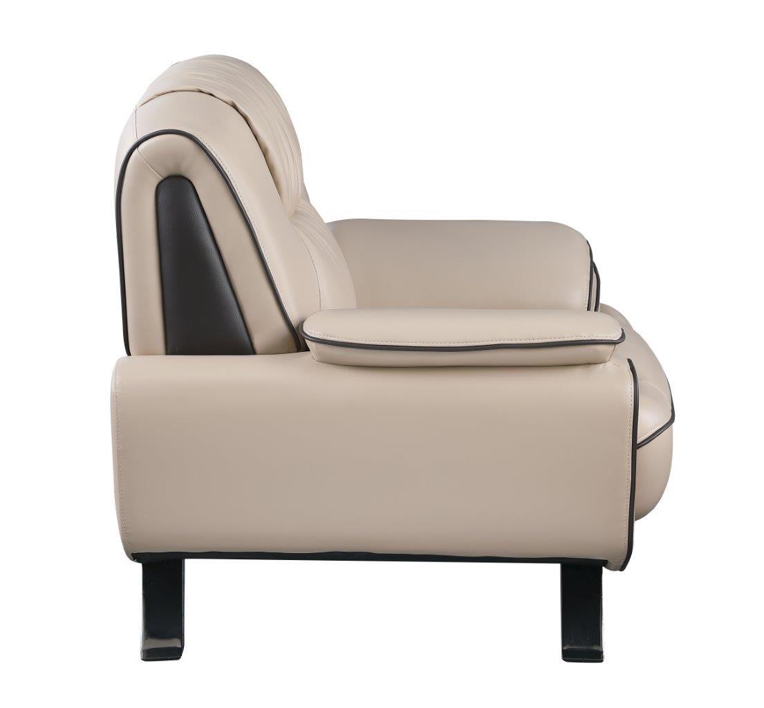 

    
 Photo  Contemporary Beige Premium Leather Match Sofa Set 2Pcs Global United 405
