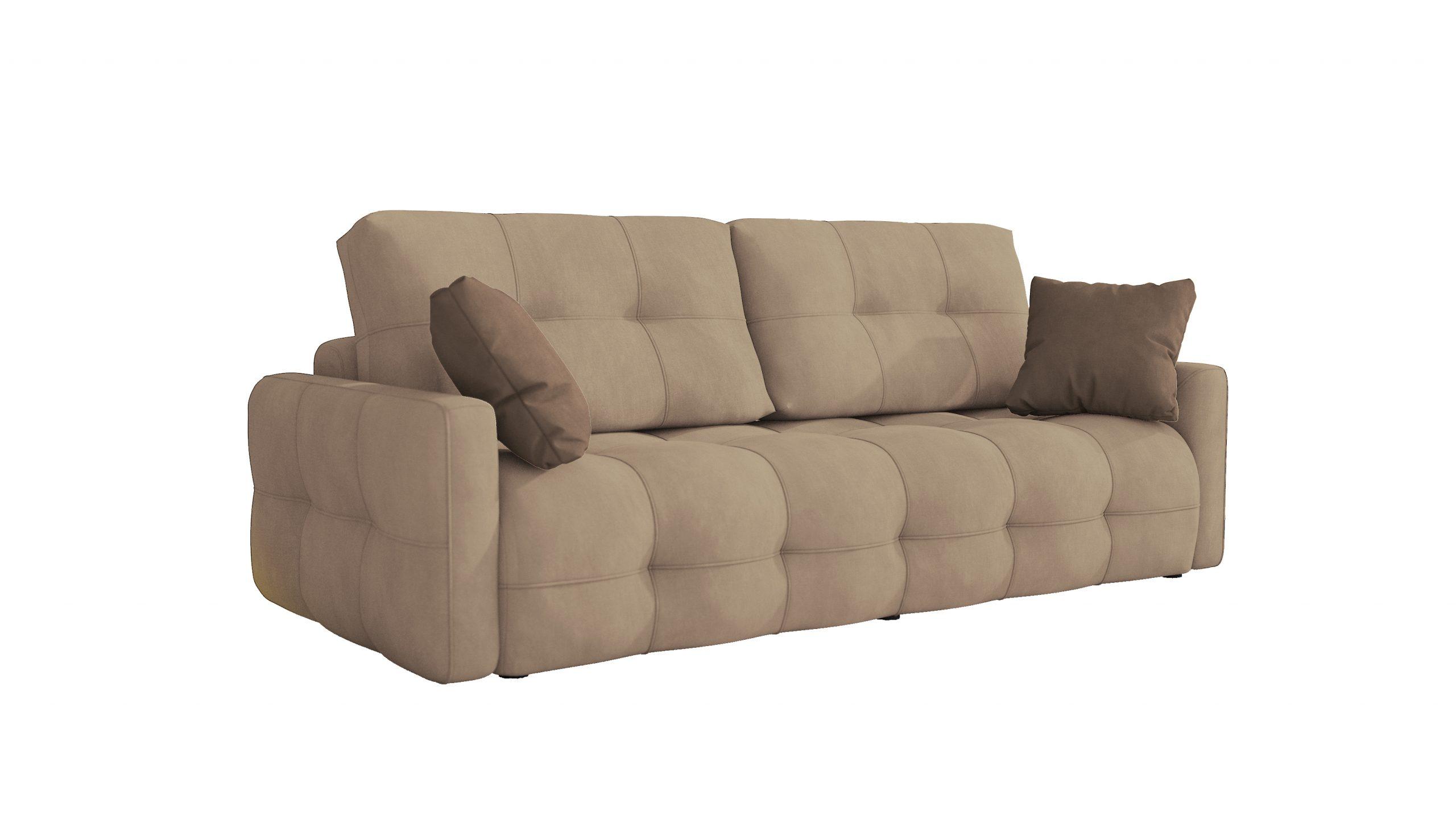 Contemporary, Modern Sofa bed Astrid Queen Sofa Bed Astrid-Beige-Sofa-Bed Astrid-Beige-Sofa-Bed in Beige Polyester