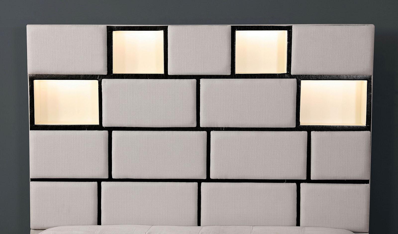

                    
Furniture of America CM7303-CK Gemma Platform Bed Beige Linen-like Fabric Purchase 
