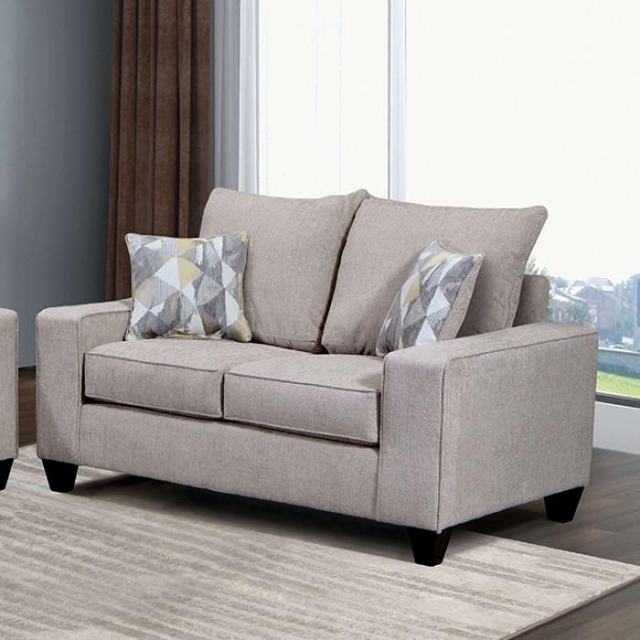 Contemporary Power Reclining Loveseat West Acton Loveseat SM7331-LV-L SM7331-LV-L in Beige Chenille