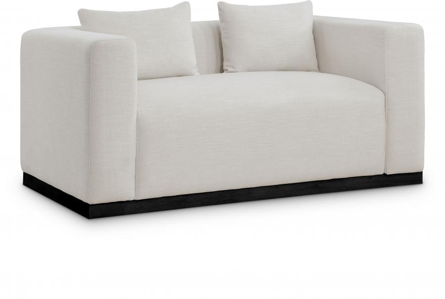 

    
Contemporary Beige Solid Wood Loveseat Meridian Furniture Alfie 642Beige-L
