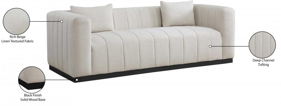 

    
655Beige-S Contemporary Beige Solid Wood Sofa Meridian Furniture Lucia 655Beige-S
