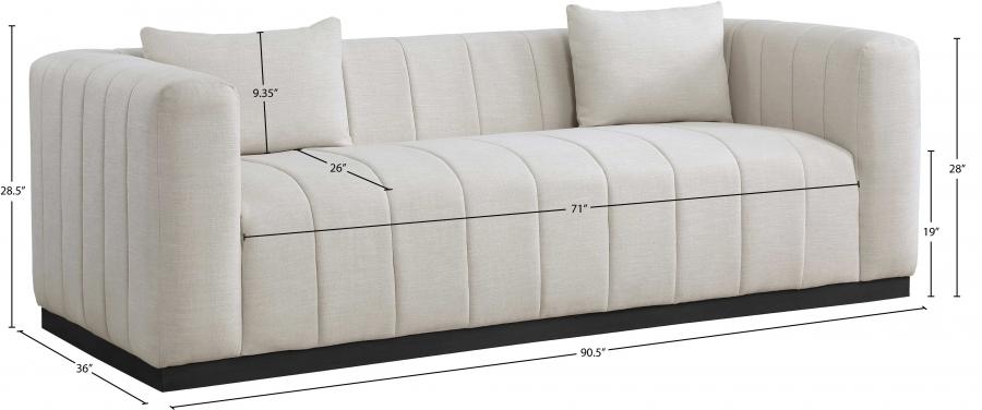 

                    
Buy Contemporary Beige Solid Wood Sofa Meridian Furniture Lucia 655Beige-S

