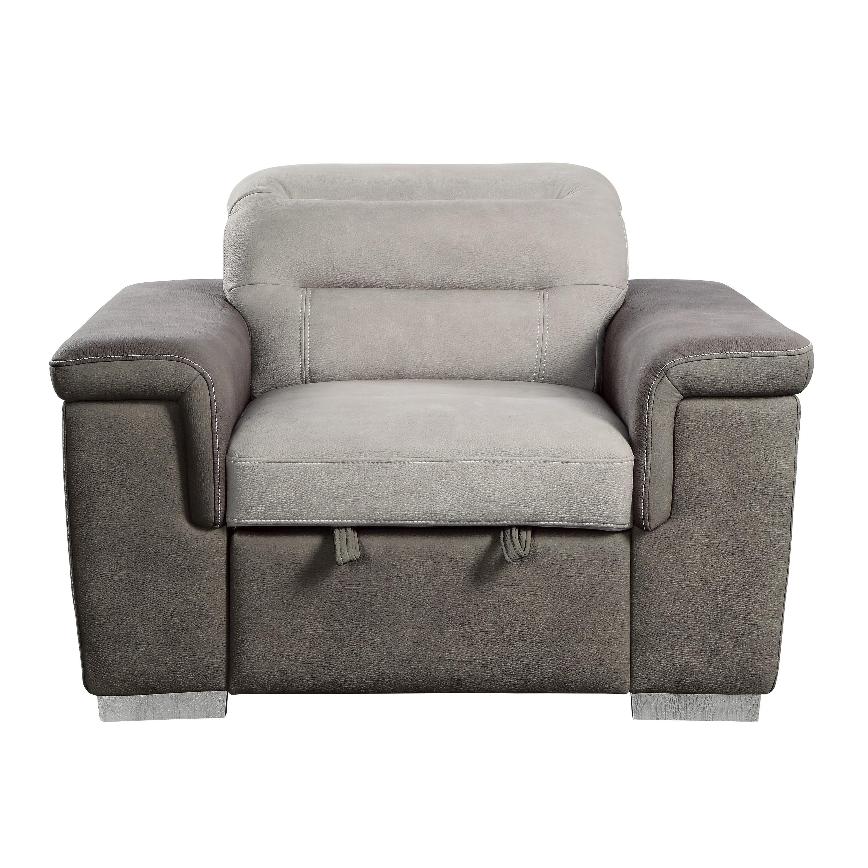 

    
Contemporary Beige & Taupe Microfiber Arm Chair Homelegance 9808-1 Alfio
