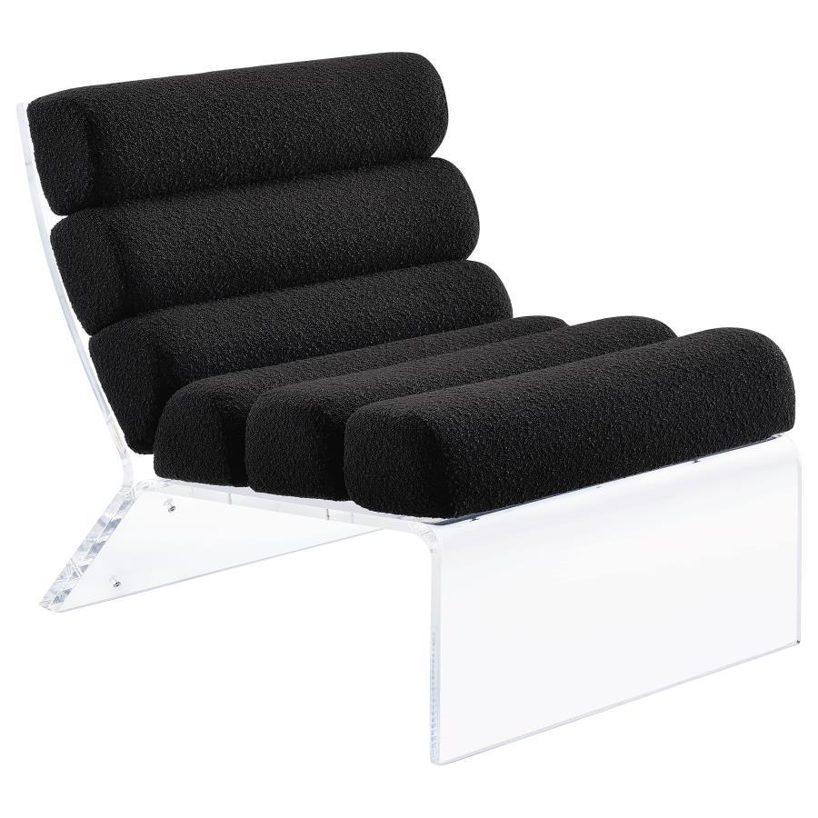 

    
Contemporary Black Acrylic Armless Chair Coaster Serreta 903162
