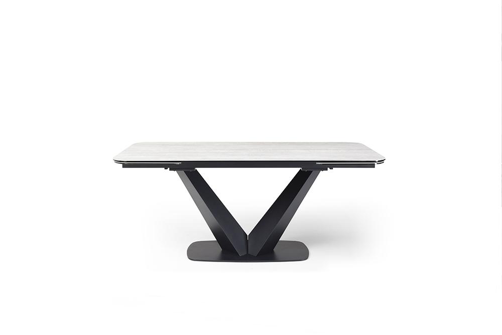 

    
Contemporary Black and Light Gray Metal Ceramic Dining Table ESF Extravaganza 9189-DT
