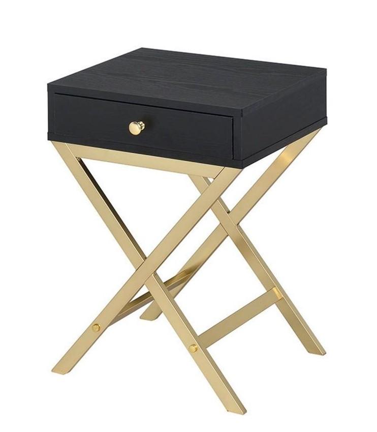 Contemporary, Modern Accent Table 82296 Coleen 82296 in Black 