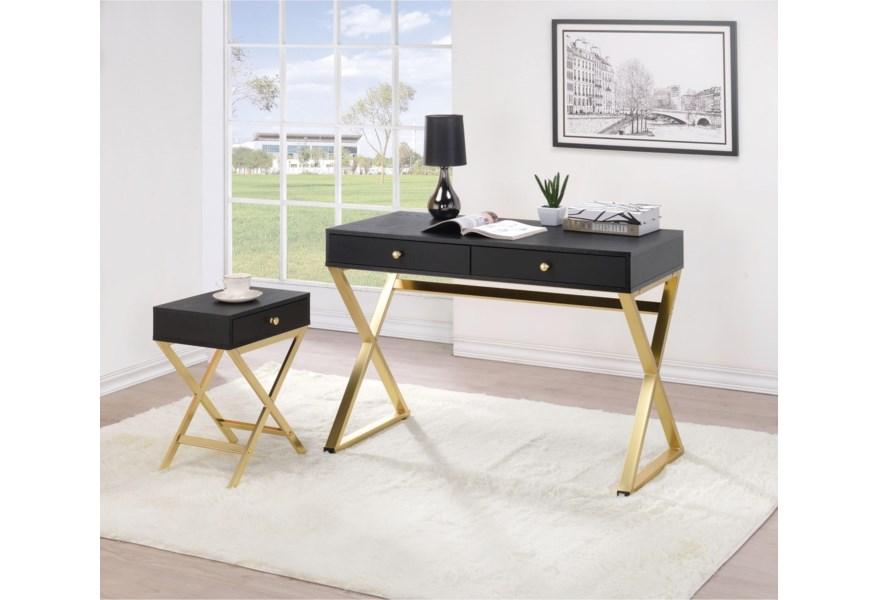 

    
Acme Furniture 82296 Coleen Accent Table Black 82296
