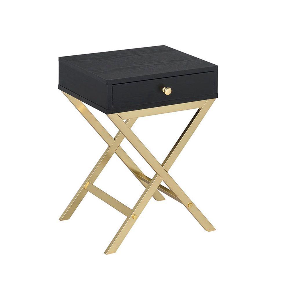 

                    
Acme Furniture 92310 Coleen Writing Desk with Accent Table Black  Purchase 
