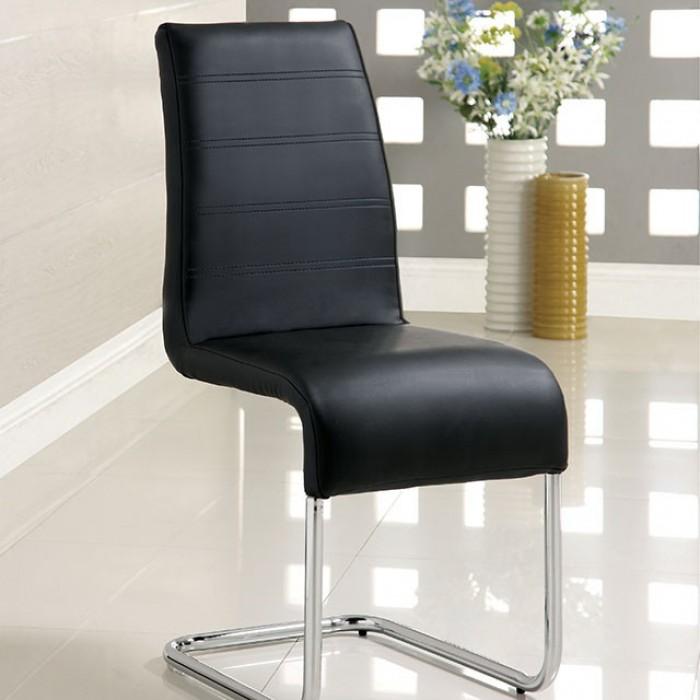 

    
Contemporary Black & Chrome Glass Counter Height Table Set 5pcs Furniture of America Richfield & Kona
