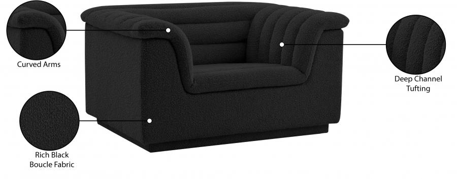 

    
 Photo  Contemporary Black Engineered Wood Chair Meridian Furniture Cascade 191Black-C
