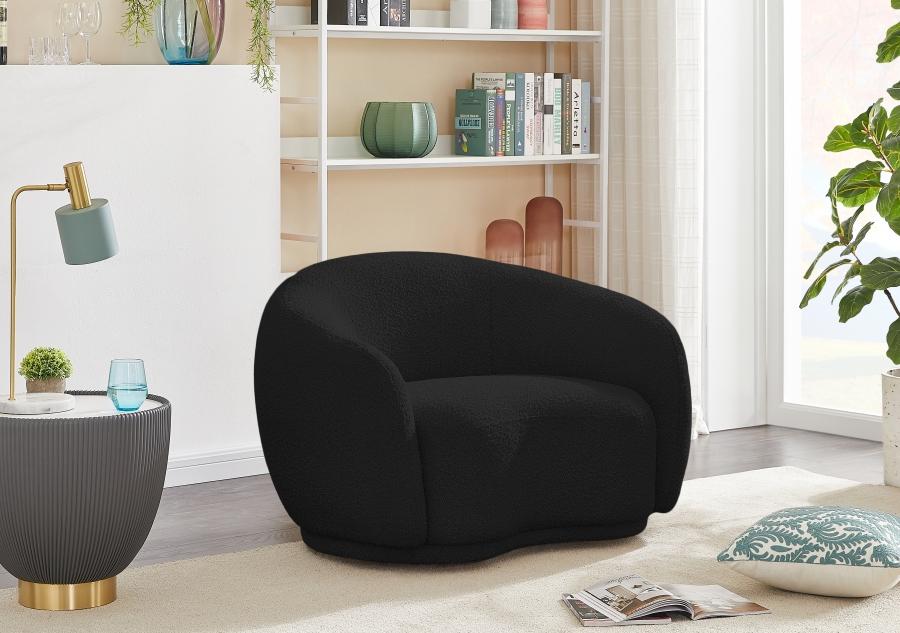 

    
Contemporary Black Engineered Wood Chair Meridian Furniture Hyde 693Black-C
