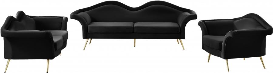 

    
 Shop  Contemporary Black Engineered Wood Chair Meridian Furniture Lips 607Black-C
