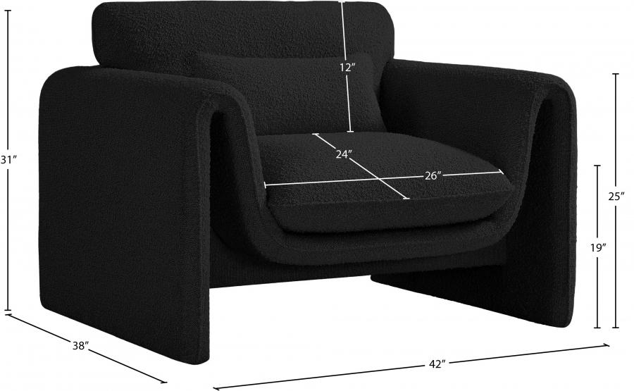 

    
198Black-C Contemporary Black Engineered Wood Chair Meridian Furniture Stylus 198Black-C
