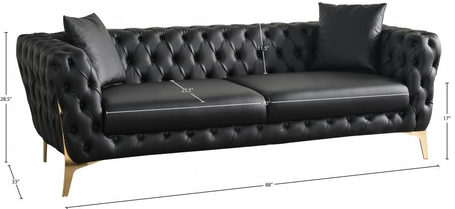 

    
 Photo  Contemporary Black Engineered Wood Living Room Set 2PCS Meridian Furniture Aurora 682Black-S-2PCS

