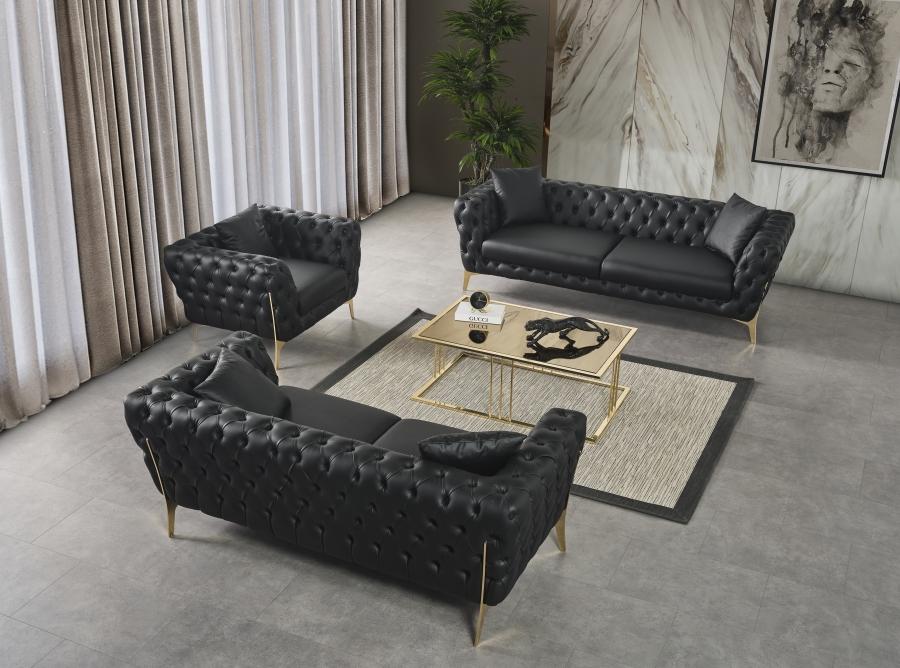 

    
Meridian Furniture Aurora Living Room Set 2PCS 682Black-S-2PCS Living Room Set Black 682Black-S-2PCS

