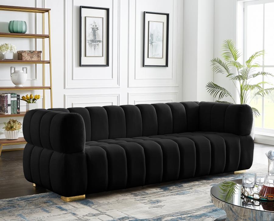 

    
670Black-S-2PCS Meridian Furniture Living Room Set
