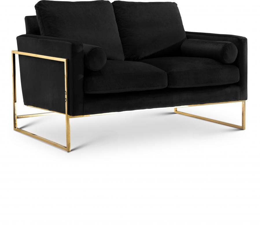 

                    
Buy Contemporary Black Engineered Wood Living Room Set 2PCS Meridian Furniture Mila 678Black-S-2PCS
