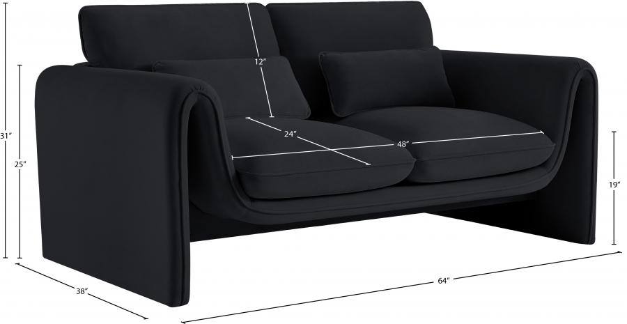 

        
53616599587987Contemporary Black Engineered Wood Living Room Set 2PCS Meridian Furniture Sloan 199Black-S-2PCS
