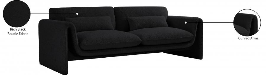 

    
 Order  Contemporary Black Engineered Wood Living Room Set 2PCS Meridian Furniture Stylus 198Black-S-2PCS

