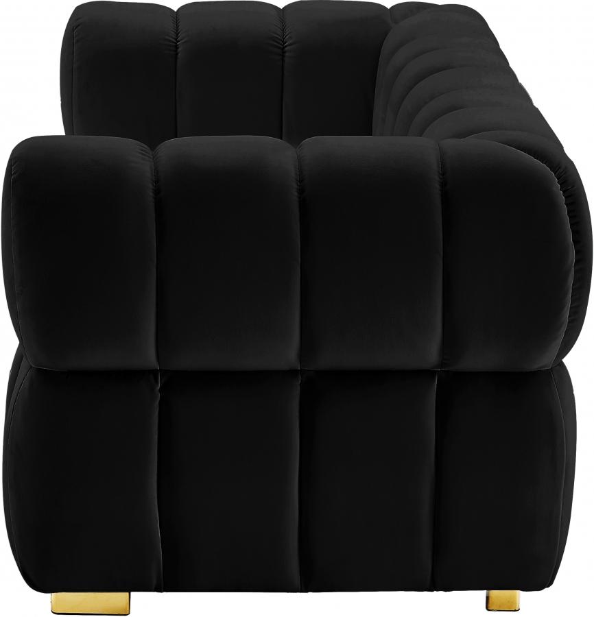 

    
 Photo  Contemporary Black Engineered Wood Living Room Set 3PCS Meridian Furniture Gwen 670Black-S-3PCS
