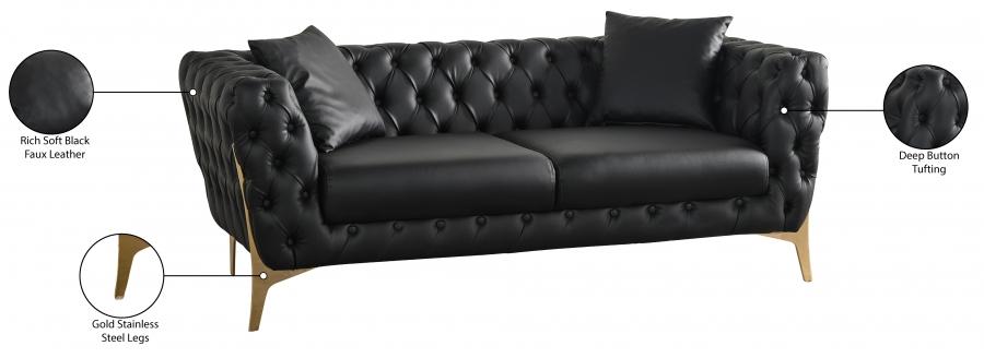 

    
682Black-L Contemporary Black Engineered Wood Loveseat Meridian Furniture Aurora 682Black-L
