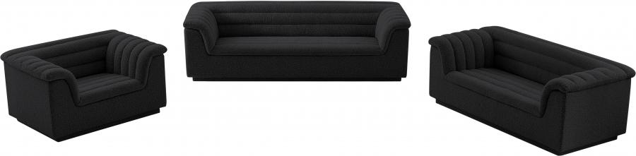 

    
191Black-L Contemporary Black Engineered Wood Loveseat Meridian Furniture Cascade 191Black-L
