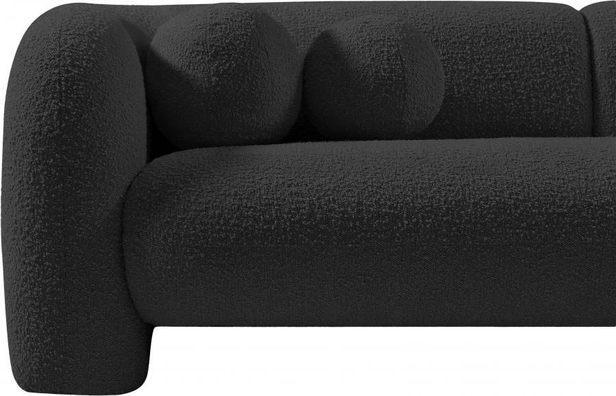 

    
 Shop  Contemporary Black Engineered Wood Loveseat Meridian Furniture Emory 139Black-L
