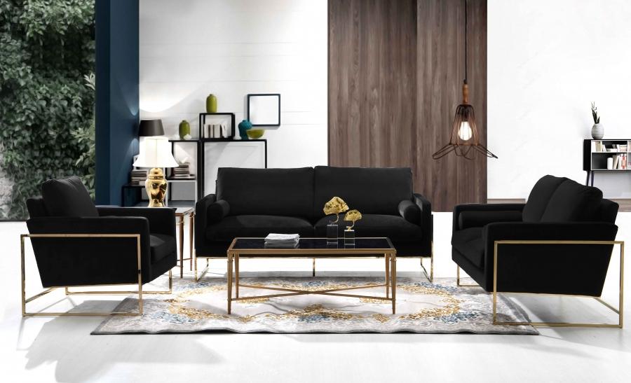 

    
678Black-L Contemporary Black Engineered Wood Loveseat Meridian Furniture Mila 678Black-L
