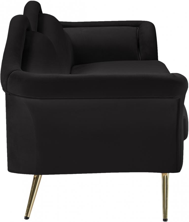

        
Meridian Furniture Lips Sofa 607Black-S Sofa Black Soft Velvet 36652651689879
